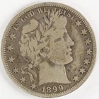 VG/F 1899 D Barber Half Dollar