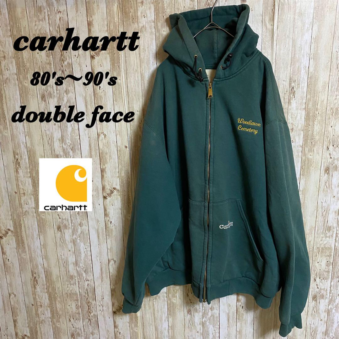 80s〜 Carhartt Double Face Sweatshirt Carhartt Men 2XL 560 80'S 90'S Double Face Hoodie Limited
