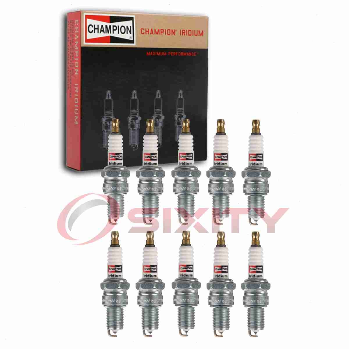 10 pc Champion Iridium 9804 Spark Plugs for WGR9DQI WGR8DQI WGR7DQI RN8WYPB3 nv