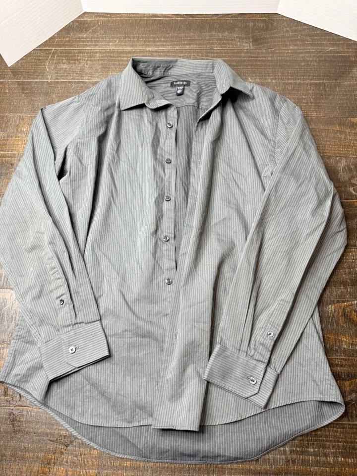 Lot 9 Dress Shirts XL L Covington Van Heusen DC Tommy Hilfiger U.S. Polo Assn - Image 4 of 4