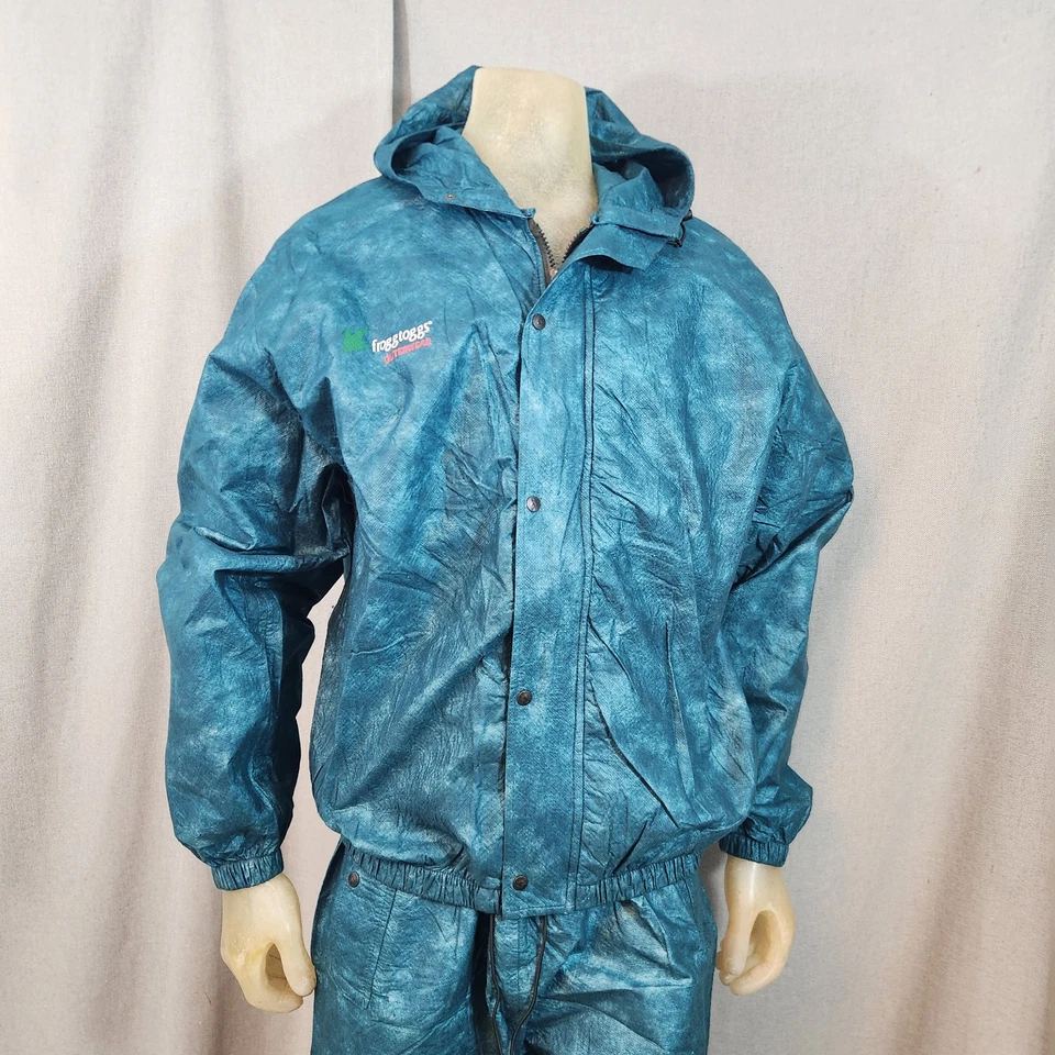 Frogg Toggs погодостойкий верхняя одежда зеленый верх и низ комплект рубашка брюки большой - Изображение 2 из 4