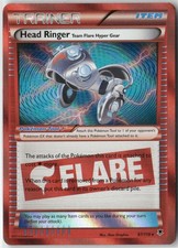 Head Ringer Team Flare Hyper Gear 97/119 Holo Rare Phantom Forces Pokemon NM