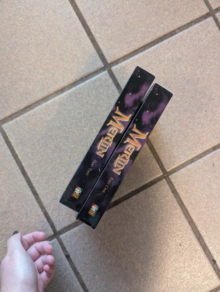 Merlin VHS  Parts 1 & 2 Sam Neill Vintage 1998 Fantasy  - Image 2 of 4