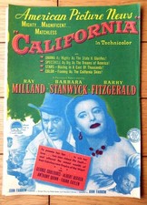 1960s Era Film Californian (Ray Milland / John Farrell / Director) Pamphlet (B5,