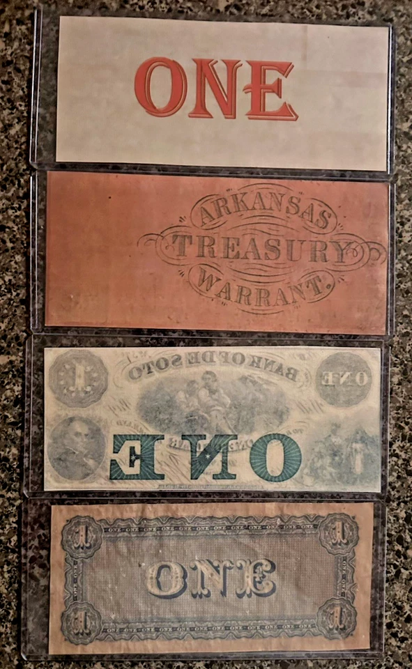 Lot of 4 Confederate States of America Bills $1,$1,$1 & $1 - Image 2 of 2