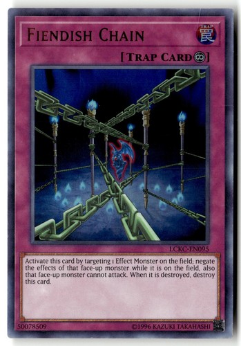 Fiendish Chain LCKC-EN095 Ultra Rare Legendary Collection Kaiba