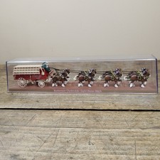 Ertl Budweiser Clydesdale Eight-Horse Hitch Diecast Model Display