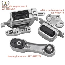 3Pcs Engine Motor Mount Fits BMW X1 X2 Mini Cooper Clubman 1.5L 2.0L 2014-2021
