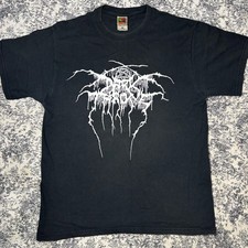 Vintage DarkThrone Metal Shirt Original Tour Concert Satan Goat 90s Band 