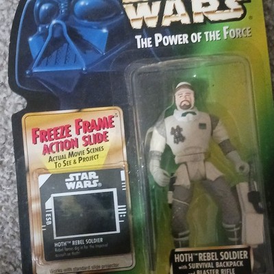 Kenner Star Wars Power of the Force 2 Hoth Rebel Soldat Actionfigur Rucksack 