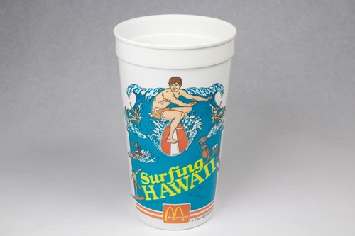 McDonalds Surfing Hawaii Collectible Cup 1987 Vintage VHTF excellent