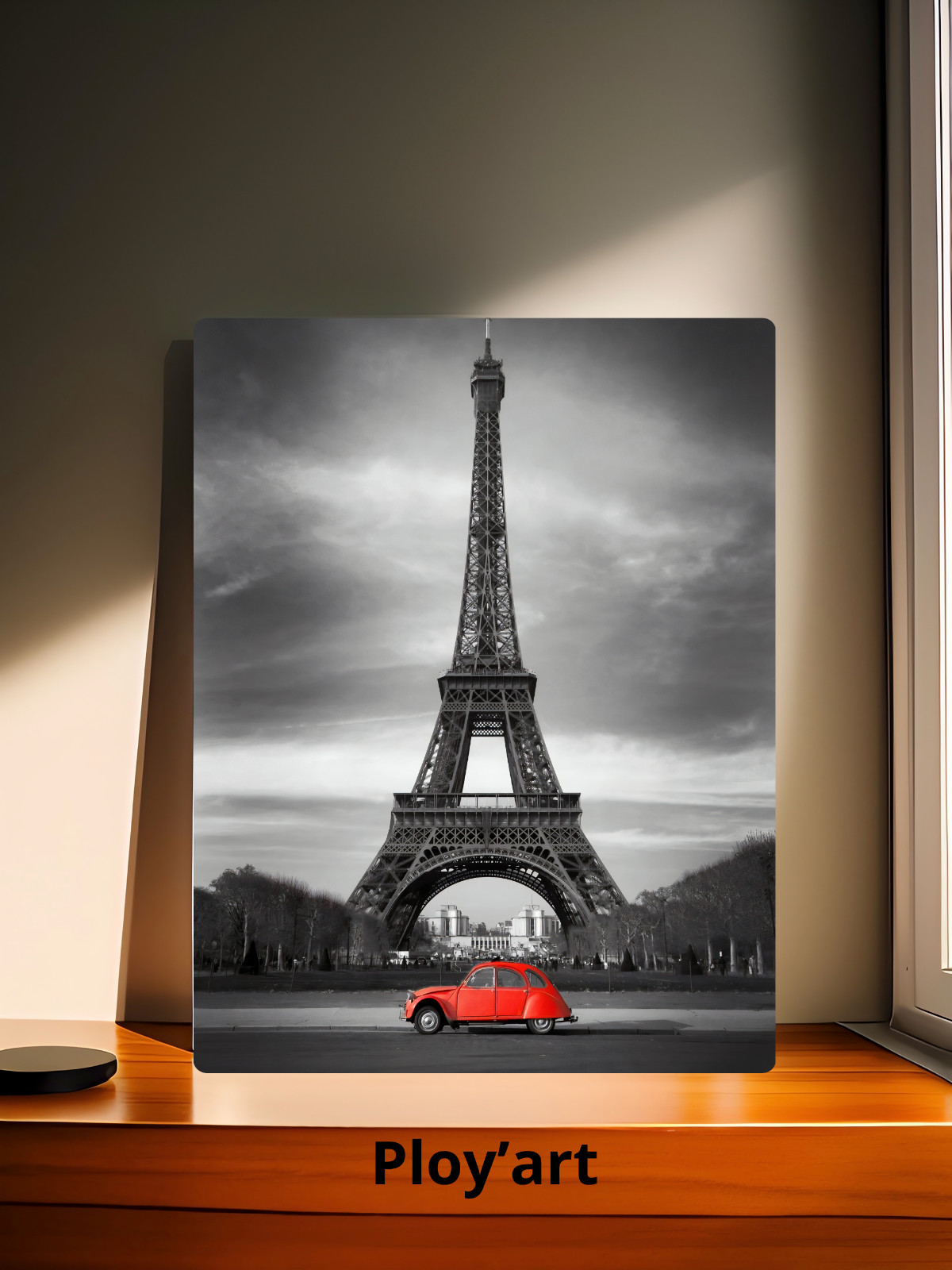 Plaque en métal A4 Tour Eiffel pour créer un salon ambiance bistrot parisien