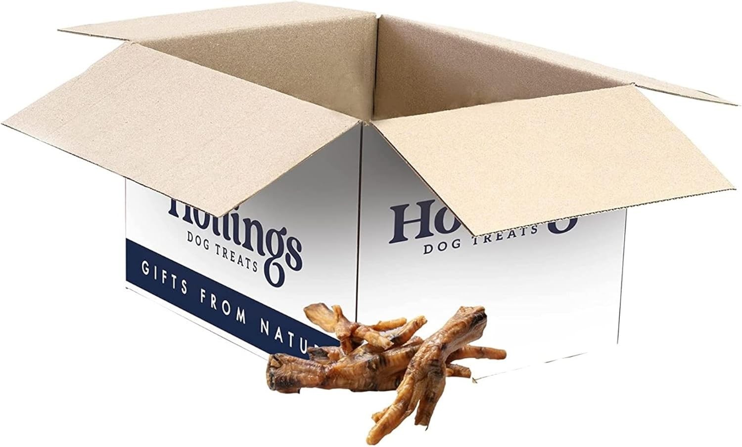Hollings Chicken Feet Dog Treats, 100% Natural & Crunchy Treats for Adult Dogs,