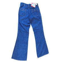 NOS Vintage 70s Jeans Wide Leg New/TAGS Deadstock 1970s "WASH-OUTS" Waist 30"