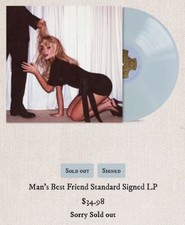 IN HAND - SIGNED - Sabrina Carpenter Man's Best Friend Standard Vinyl LP
