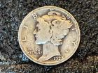 USA 1923  Mercury Dime. .900 Silver.