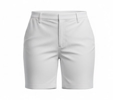 dickies womens ladies bermuda style white stretch waist premium shorts size 20