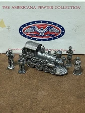 1993 Americana Pewter Collection AH30 Liberty Falls Figurines Set of 5