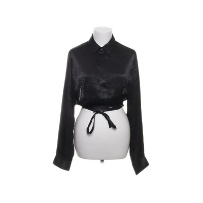 NLY Trend, Crop Top, Größe: 42, Schwarz, Polyester, Einfarbig, Satin, Damen #8tp