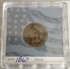 United States Indian Head Cent Coin Dated 1860. Good Condition.