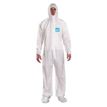 Ansell Wh20-B-92-107-07 Hooded Coverall, Bound, Booted, 3Xl, Pk25 - product listing photo