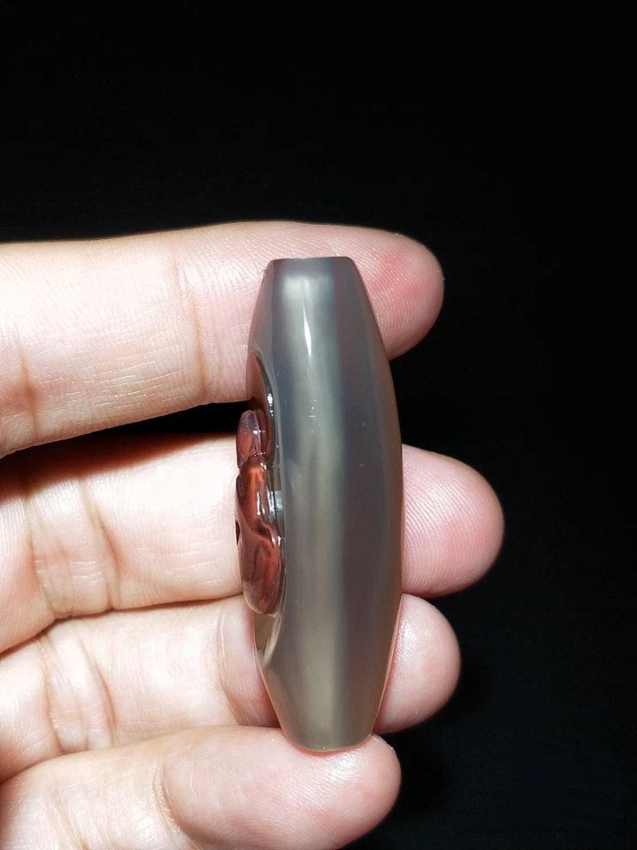 COLGANTE BUDA TALLADO A MANO ÁGATA BRASILEÑA 100% NATURAL CERTIFICADO 19,4 g Foto 4 de 4