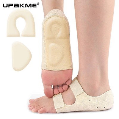 1 Paar Fußgewölbe Orthesen Einlegesohlen Soft Arch Support Sleeves Unisex Fußgewölbe Pads