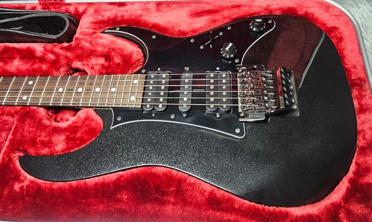 Ibanez Prestige RG655-GK (Galaxy Black) Rosewood Fretboard, Maple