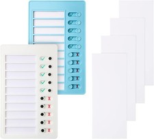 Aleric 2 Pieces Chore Chart for Kids to do List Chores Checklist Task Board, Sli