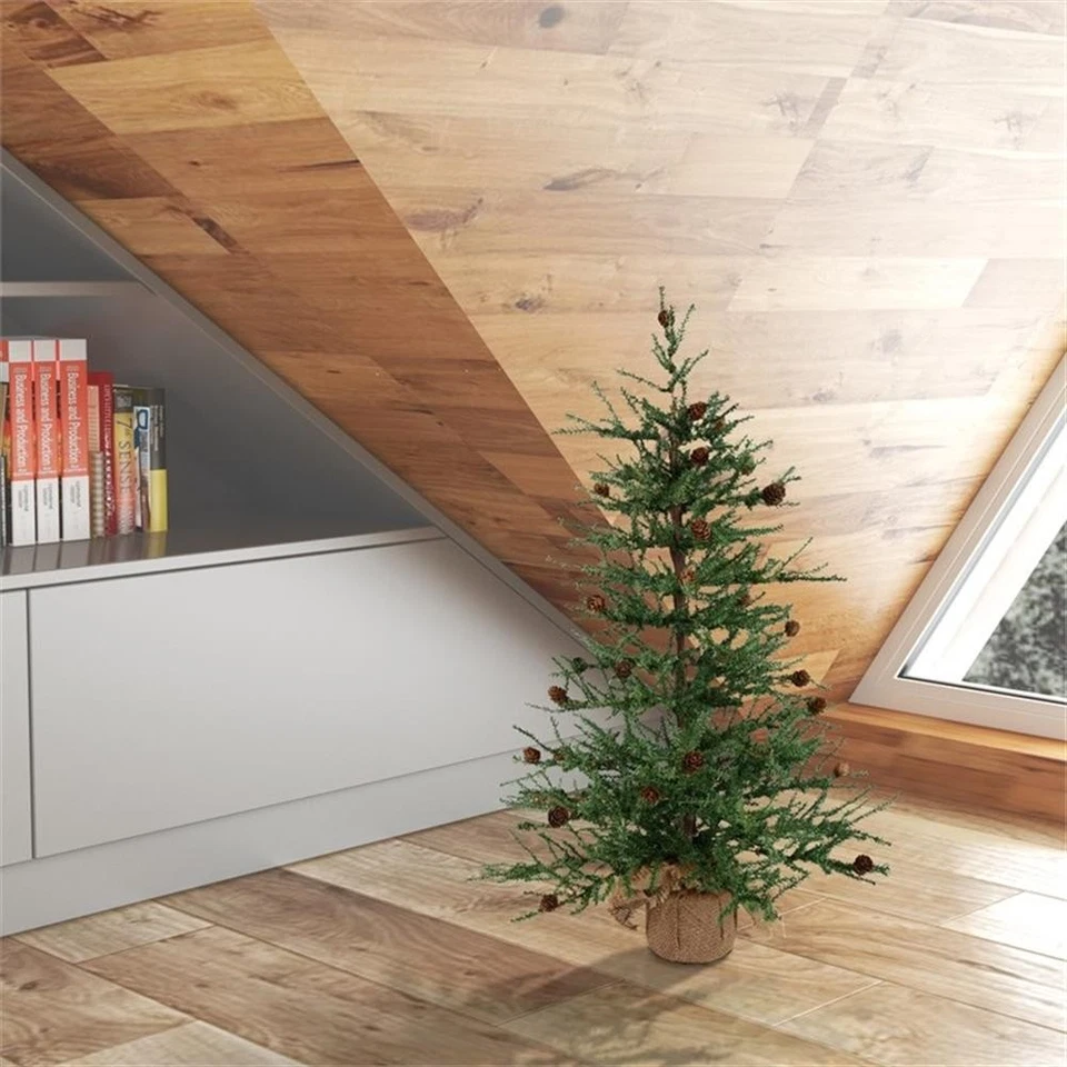 Vickerman 30" Pino Carmelo con Cono 684T Base Arpillera Foto 2 de 3