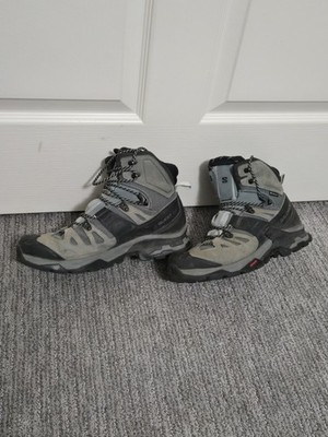 Salomon Quest 4D Hiking Boots Gray/Black US 10.5 Medium Width MPN 413870