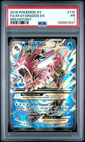 PSA 1 M Gyarados EX 115/122 2016 BREAKpoint Ultra Pokemon Card