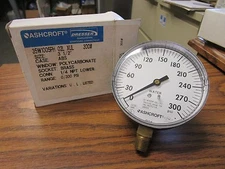 *NEW* ASHCROFT 35W1005PH 02L XUL 300PSI 1/4 NPT BRASS LOWER