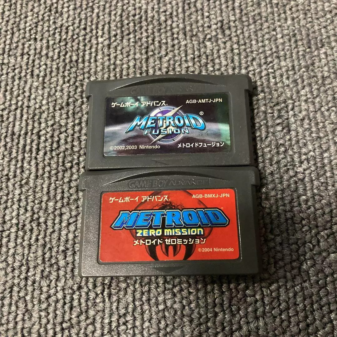 Nintendo Game Boy Advance Metroid Fusion & Zero Mission Set GBA