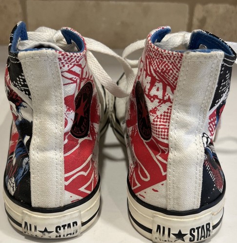 Converse Chuck Taylor DC Comics Superman High Top Canvas Sneakers Unisex M 4 W 6 - Picture 8 of 9