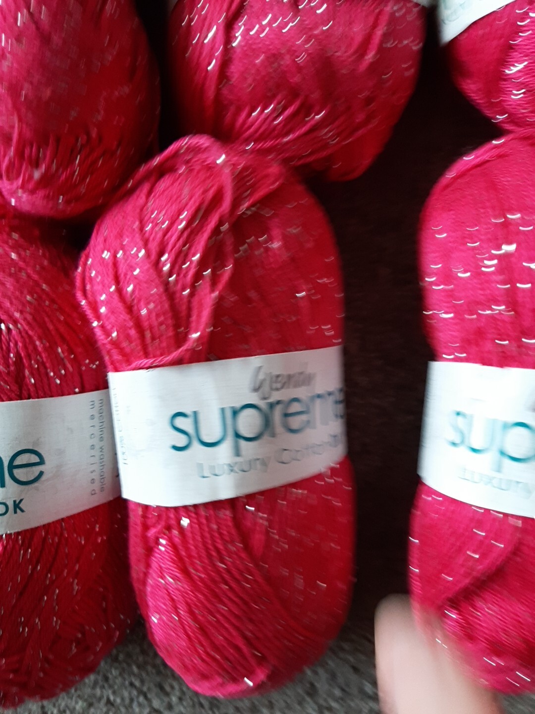 Job lot bundle of Wendy Supreme Luxury 100 Cotton Knitting yarns wool