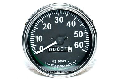Willys MB / GPW / CJ2A / CJ3A / CJ3B Speedometer – 60 Mph – Black Face