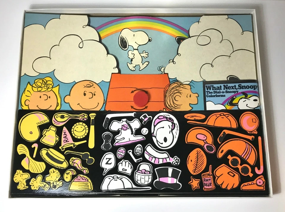 What Next, Snoopy? The Dial a Snoopy Colorforms Vintage 1960's  - Image 3 of 3