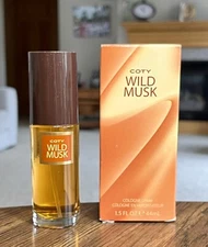 COTY WILD MUSK  1.5oz/44ml Cologne For Women Perfume Spray New Discontinued