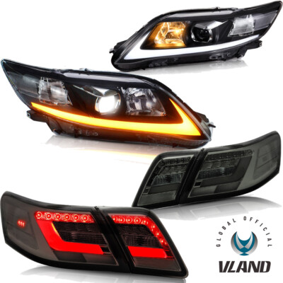 2Sets For Toyota Camry 2010-2011 VLAND LED Headlights Front + Rear Tail Lights