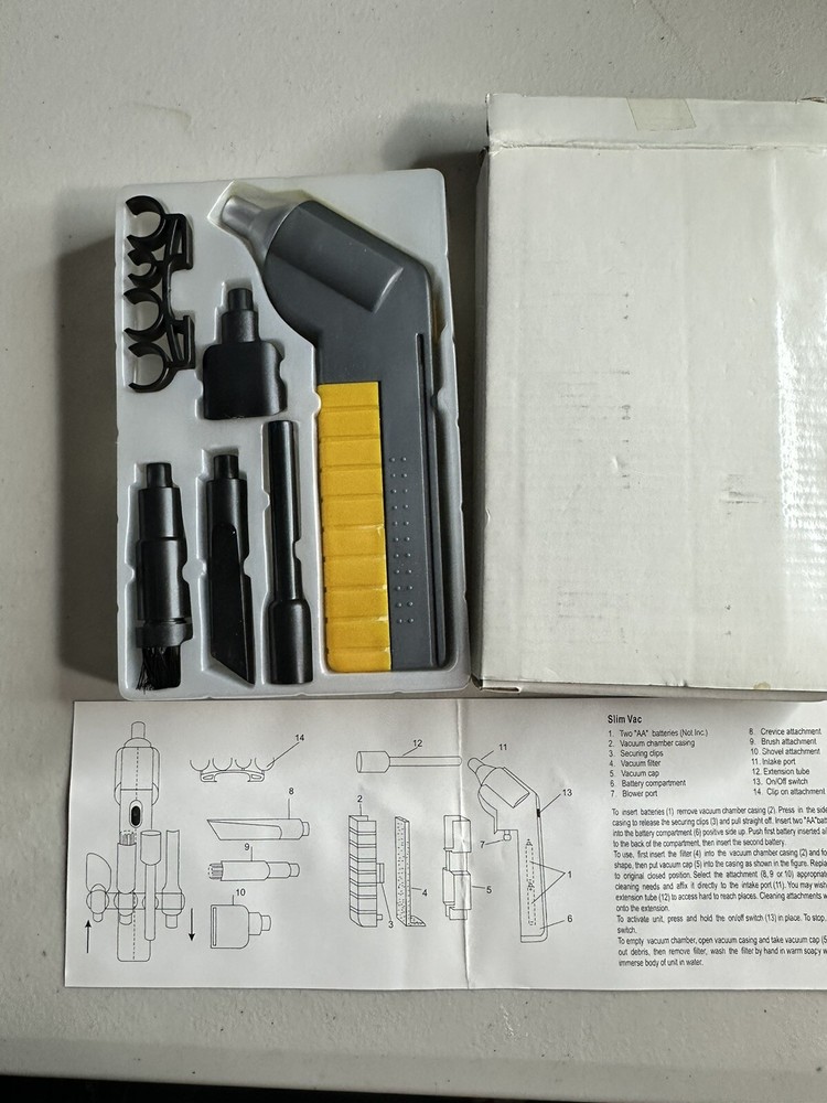 2AA Battery Powered Mini Vacuum