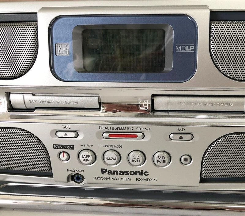 Panasonic Rx-Mdx77 Silver Personal Md System CD MD used | eBay