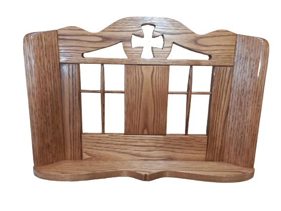 Handmade Natural Chestnut Wooden Lectern Tabletoppodium from Mount Athos Greece - Image 4 of 4