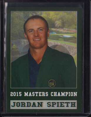 JORDAN SPIETH 2015 MASTERS Champion 1 card PGA Tour Golf Cards Rookie RC
