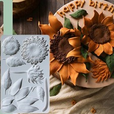 Flower  leaves Petals Silicone Mold Fondant Mould Cake Decorating Tool.