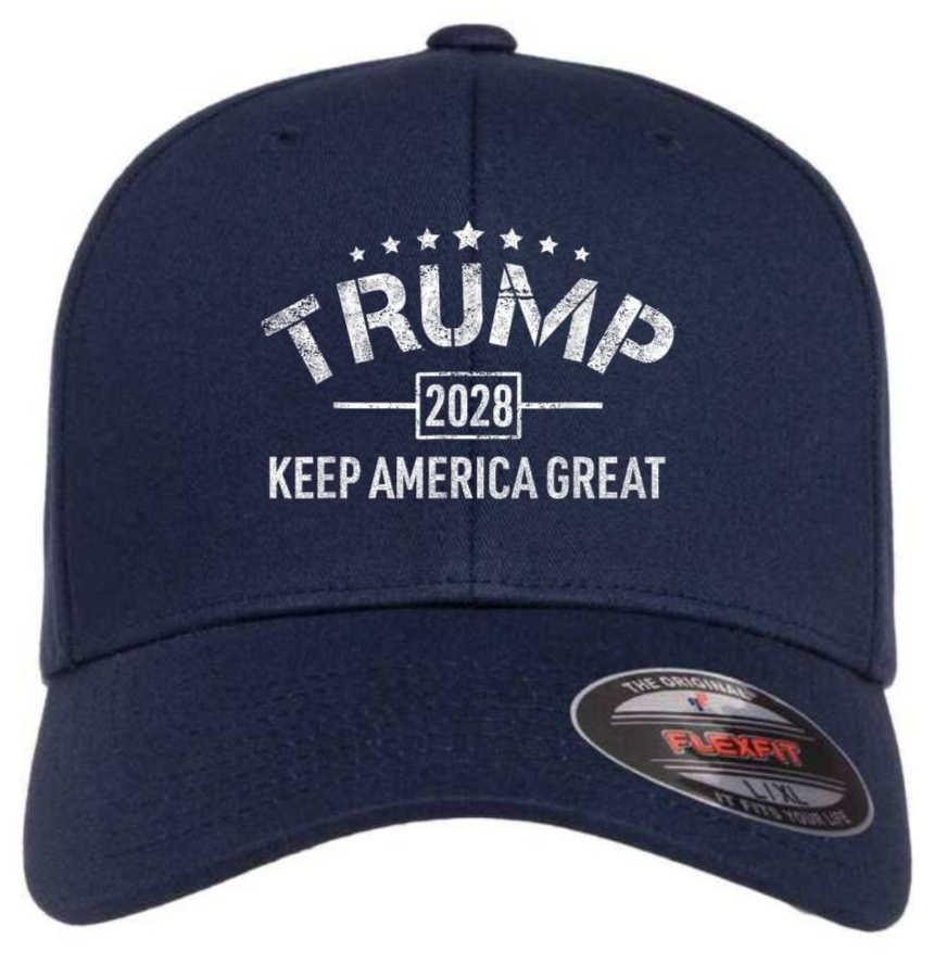 Trump 2028 MAGA 45 47 48 Make America Great Again 5001 Flexfit Hat