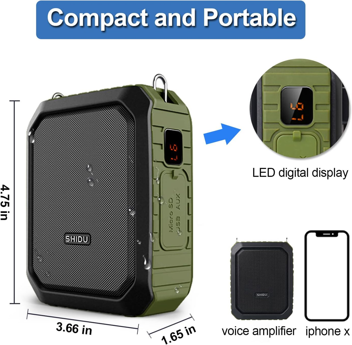Microphone For Classroom Buy Portable Rechargeable Voice Amplifier