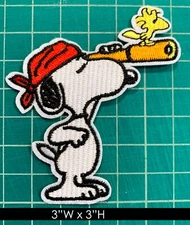 Peanuts: Pirate Snoopy Embroidered Iron On Patch