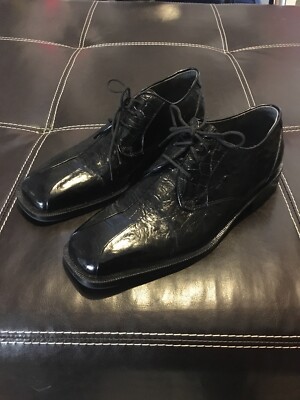 Stacy Adams Pedro Black Leather Dress Shoe Men display picture 2