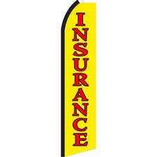 Insurance 3 ft X 11 1/2 ft Polyester Swooper Flag